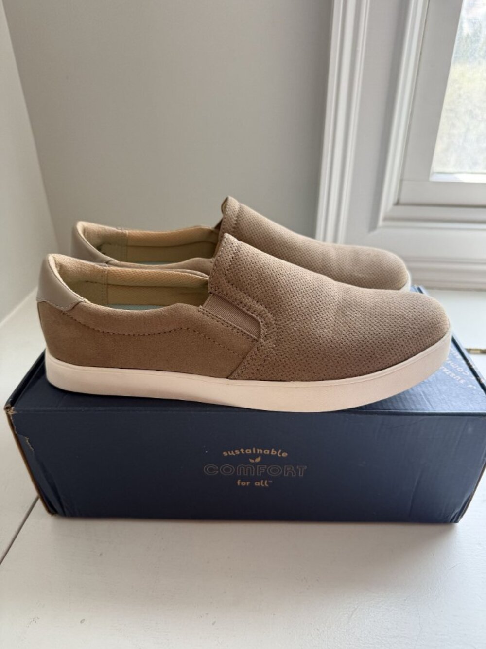 NWB Dr. Scholl's Madison Cloud Slip On Sneaker Brown Women's Size US 10 $80 [jb] - Picture 12 of 16